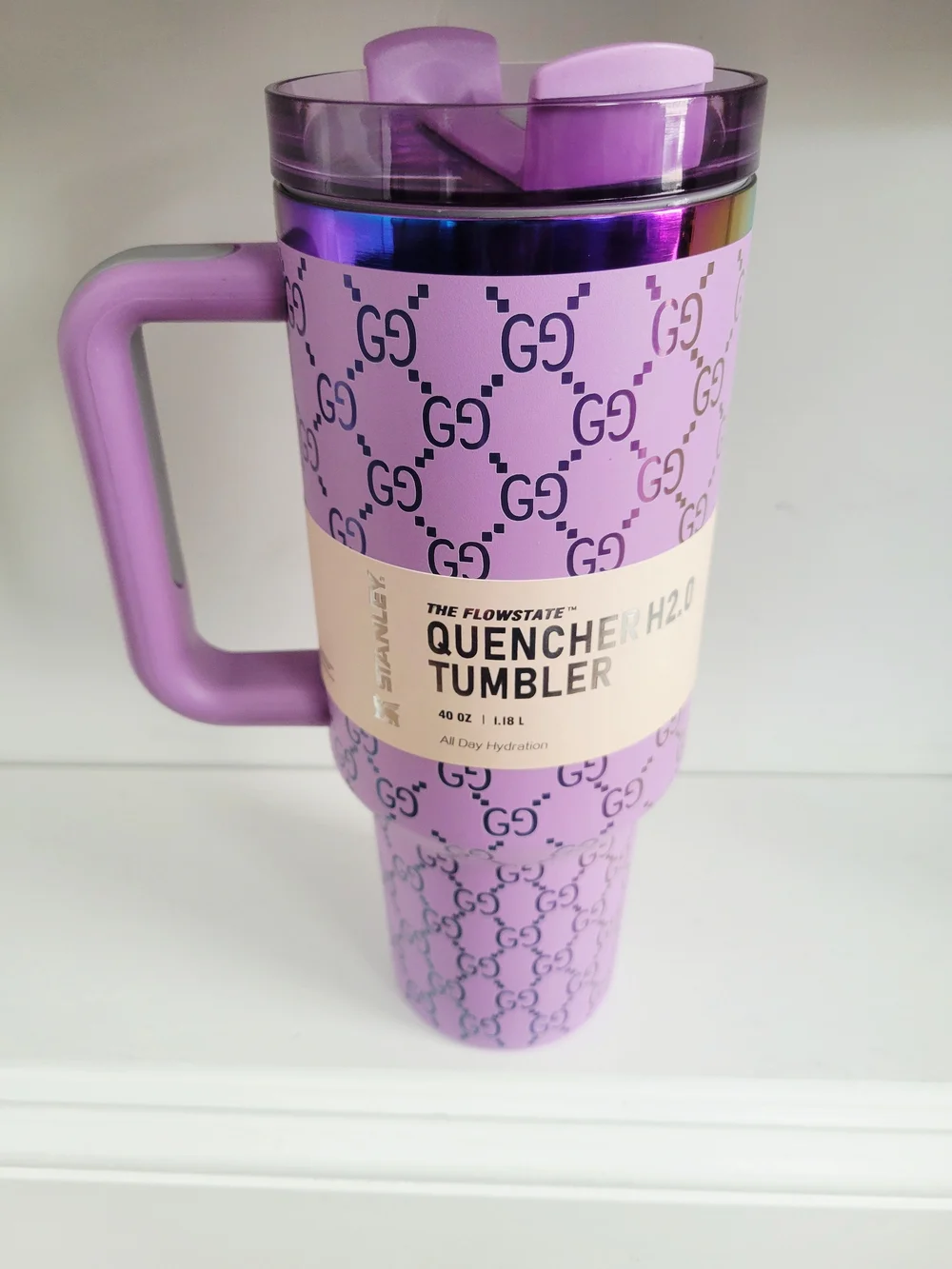 Stanley Lavender Logo Travel Mug - Picture 2 of 2